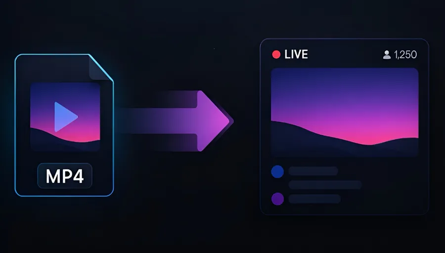 Simulive pre-recorded to live platform preview